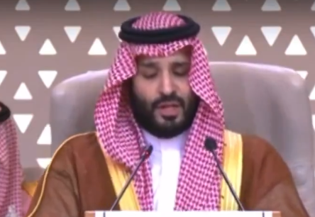 Putra Mahkota Mohammed bin Salman, menegaskan hubungan diplomatik dengan Israel tidak akan terjadi tanpa pembentukan negara Palestina yang merdeka. (tangkap layar X/@AdameMedia)